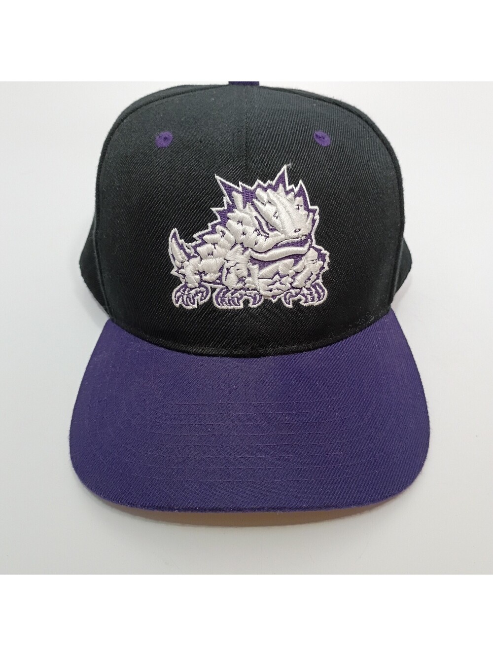 TCU Horned Frogs Purple & Black Hat Authentic Zephyr Snap Back Cap Football